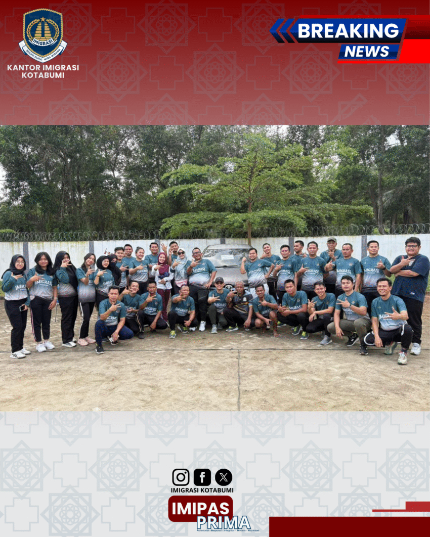 Imigrasi Kotabumi Gelar Jalan Sehat dan Lomba Futsal Daster