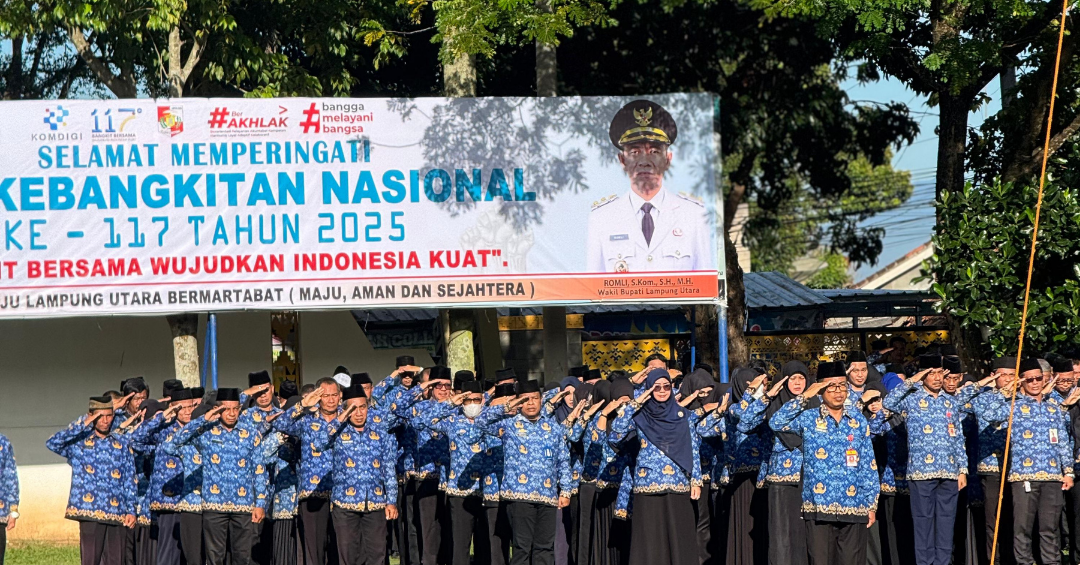 Wujudkan Semangat Persatuan: Kepala Imigrasi Kotabumi Hadiri Upacara Harkitnas ke-117 di Pemkab Lampung Utara