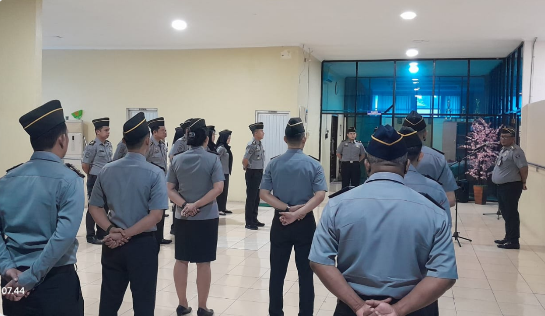 Bangun Disiplin dan Integritas, Kantor Imigrasi Kotabumi Gelar Apel Pagi Bersama