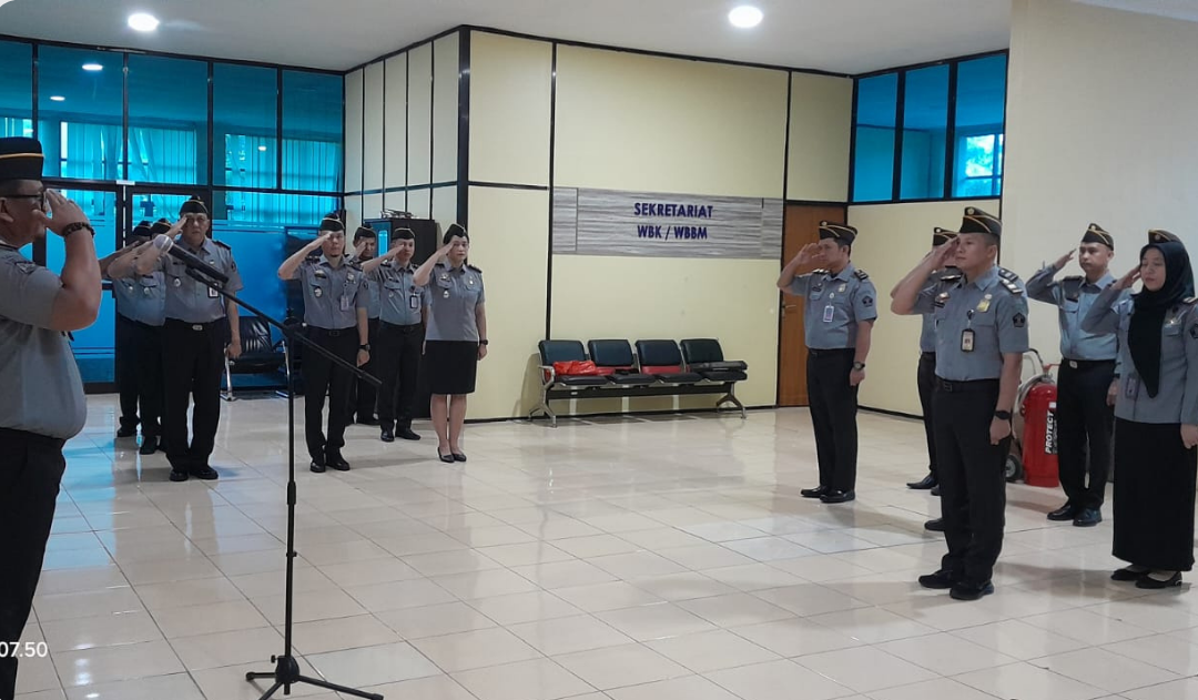 Bangun Disiplin dan Integritas, Kantor Imigrasi Kotabumi Gelar Apel Pagi Bersama