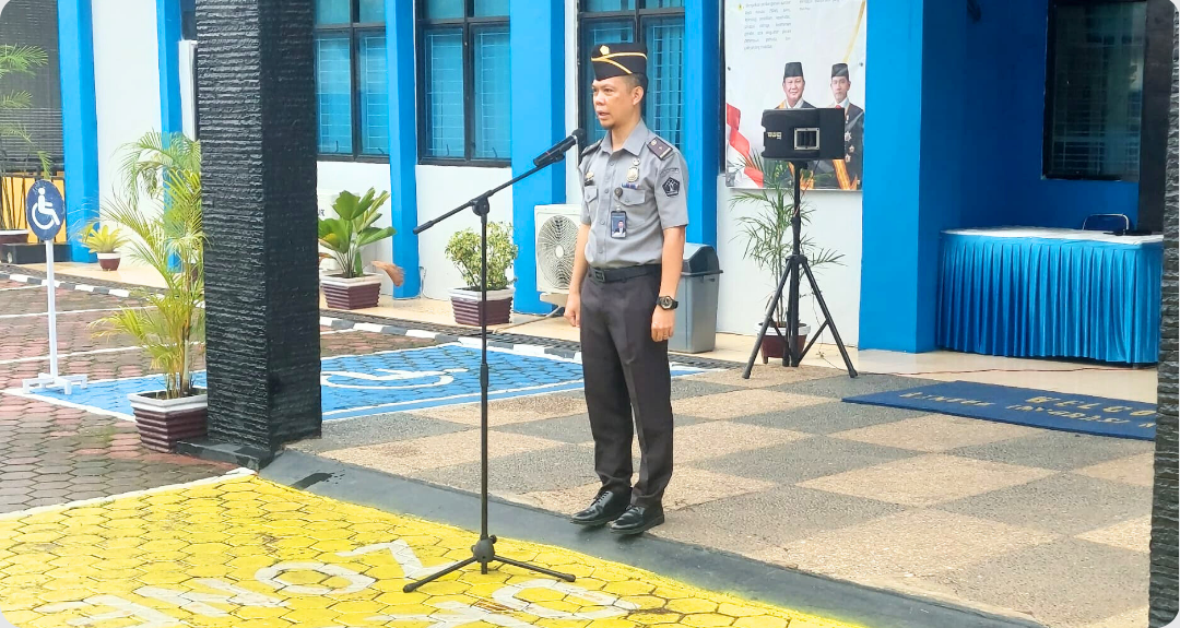 Tingkatkan Kedisiplinan, Imigrasi Kotabumi Laksanakan Apel Pagi Rutin