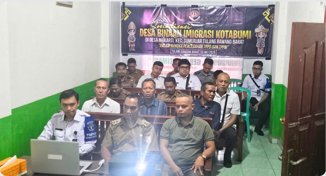 Sosialisasi Desa Binaan Keimigrasian di Desa Makarti, Kecamatan Tumijajar