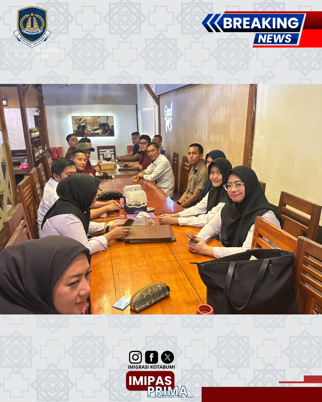 Imigrasi Kotabumi dan Kanwil Lampung Mantapkan Langkah Operasi "Wirawasapada" di Tulang Bawang