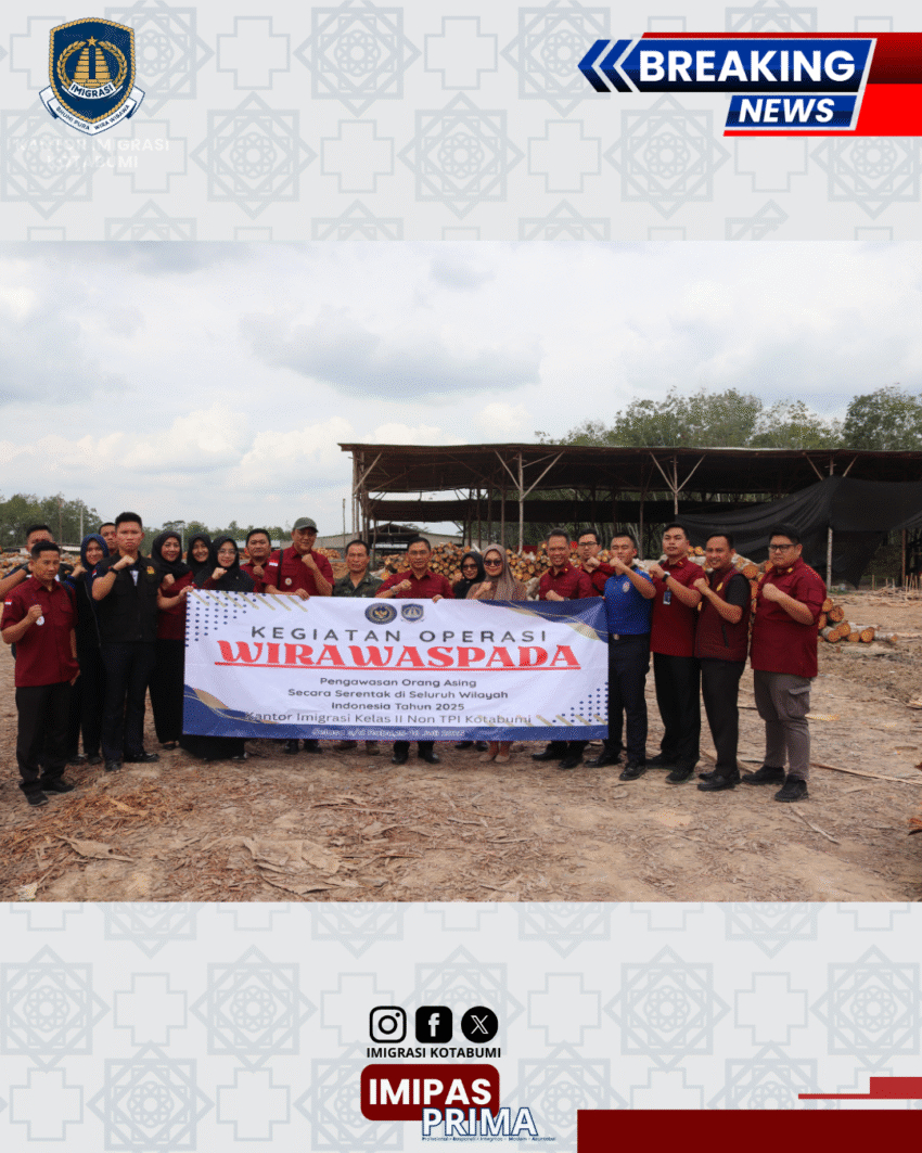 Operasi Wirawasapada Berlanjut, Imigrasi Kotabumi dan Kanwil Lampung Awasi Perusahaan TKA di Tulang Bawang