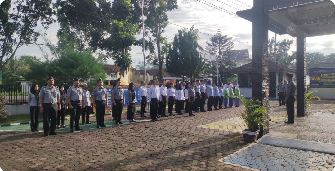 Perkuat Fondasi Integritas, Imigrasi Kotabumi Gelar Apel Pagi untuk Para CPNS Baru