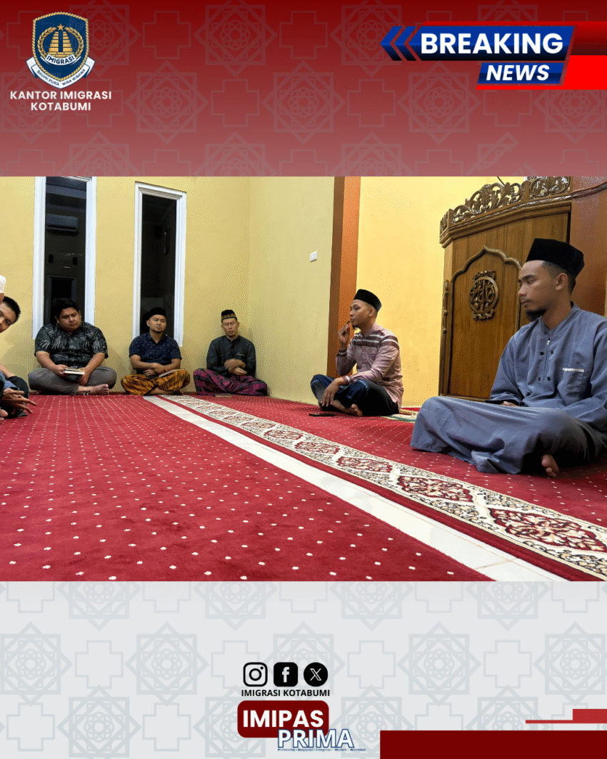 Pembinaan Rohani: Imigrasi Kotabumi Gelar Pengajian dan Tausiah Bersama Seluruh Pegawai