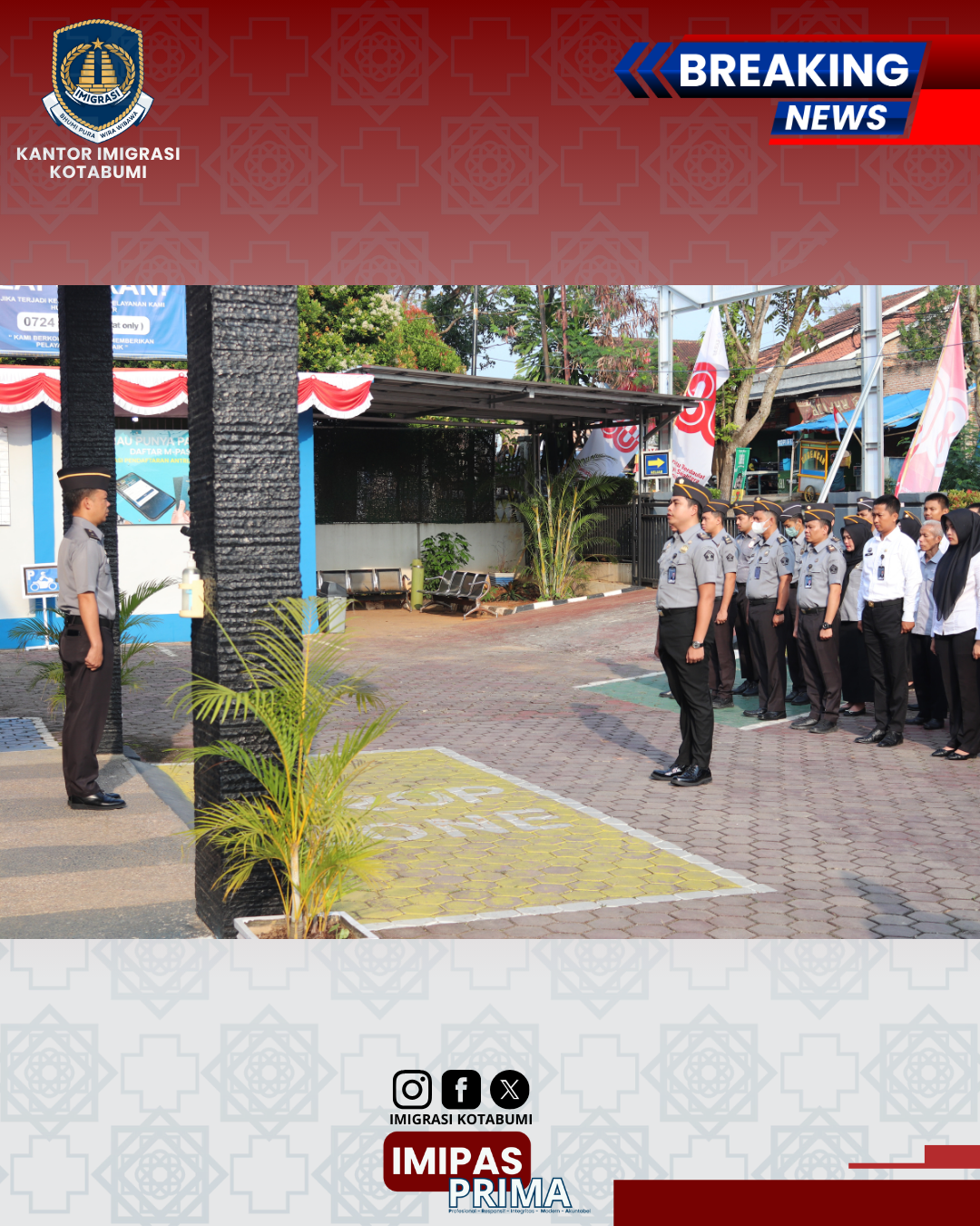 Apel Pagi Kantor Imigrasi Kotabumi: Momentum Persiapan HUT RI ke-80 dan Semangat Baru