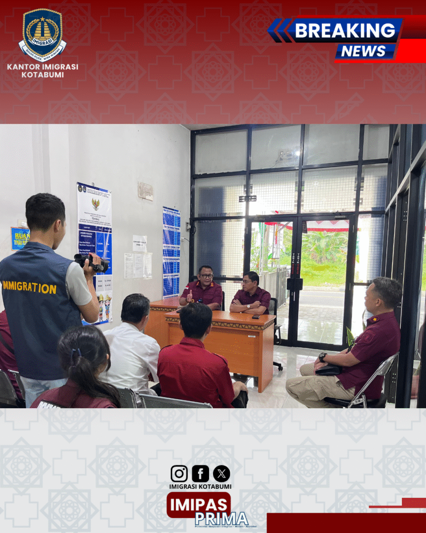 Tingkatkan Kualitas Layanan, Imigrasi Kotabumi dan Kanwil Imigrasi Evaluasi UKK Krui
