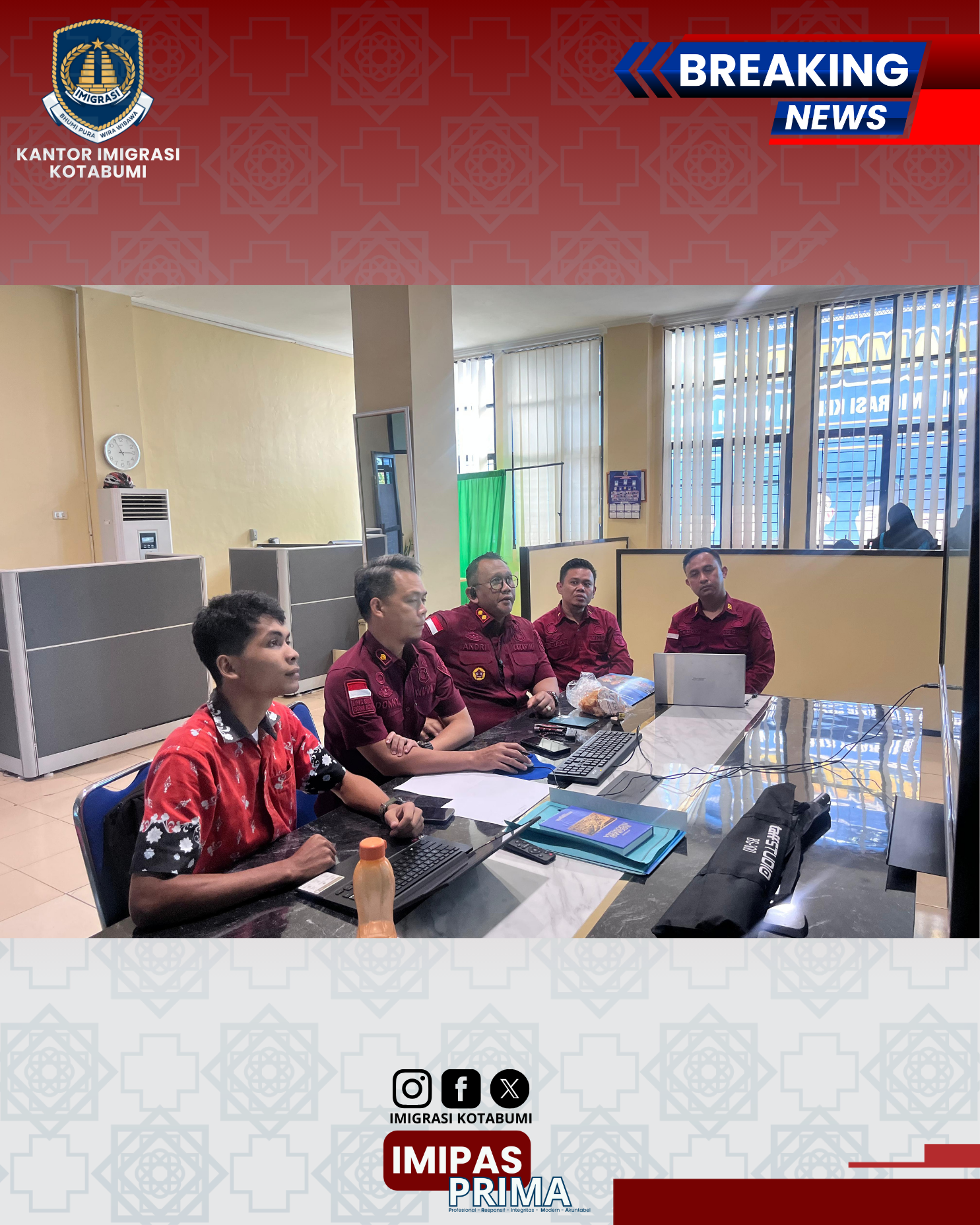 Optimalisasi Layanan Digital: Imigrasi Kotabumi Gelar Rapat Pengelolaan Website Resmi