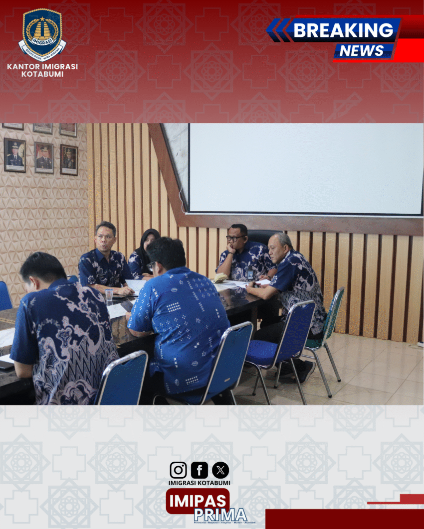 Imigrasi Kotabumi Gelar Rapat Lanjutan: Pastikan Layanan Profesional dan Transparan