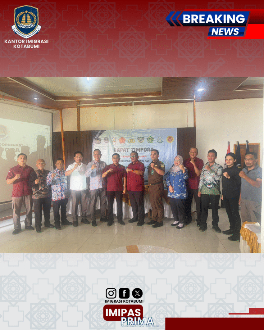 Perkuat Sinergi Pengawasan Orang Asing melalui Rapat TIMPORA di Krui