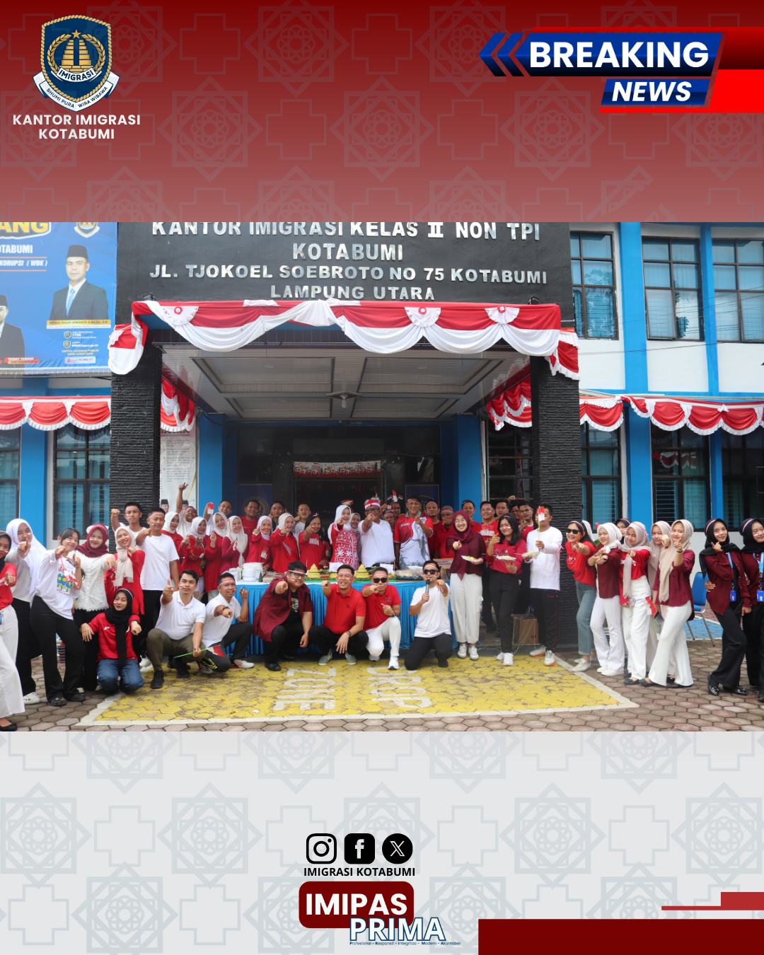 Semarak HUT ke-80 RI: Lomba Meriah di Kantor Imigrasi Kotabumi