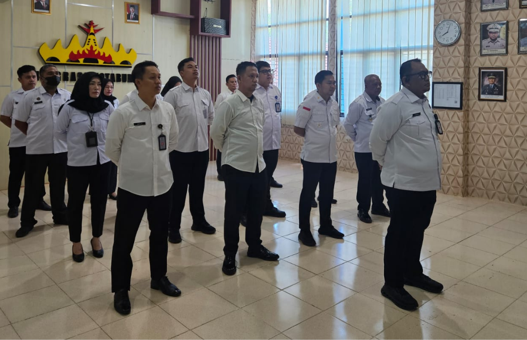 Pasca Libur Lebaran, Imigrasi Kotabumi Ikuti Apel Bersama Kemenko Polhukam RI Melalui Zoom Meeting