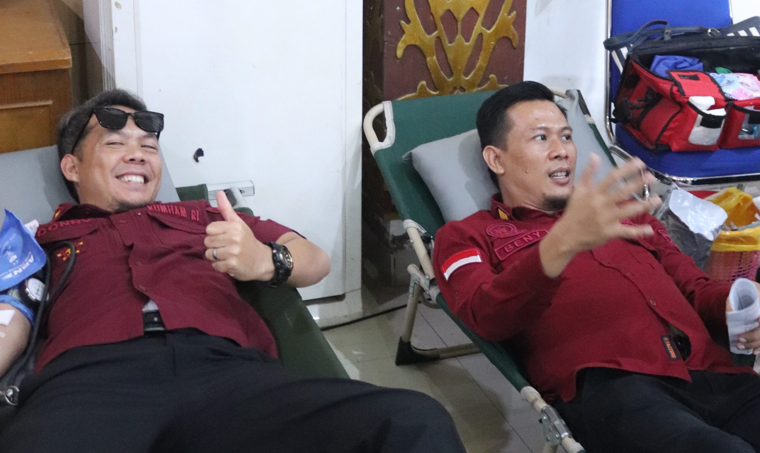 Sinergi Kemanusiaan: Imigrasi Kotabumi Berpartisipasi dalam Donor Darah
