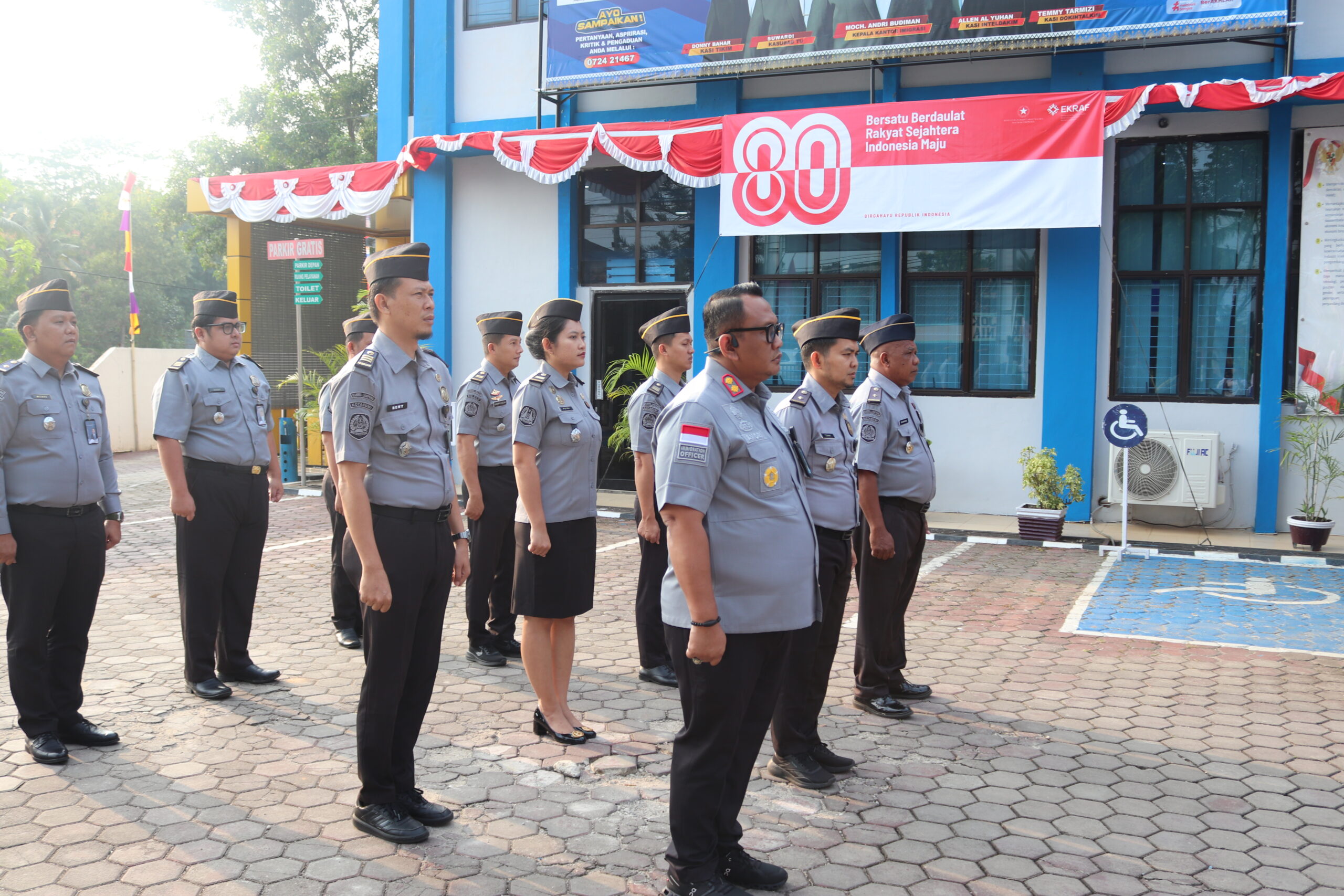 Apel Pagi Kantor Imigrasi Kotabumi: Momentum Persiapan HUT RI ke-80 dan Semangat Baru