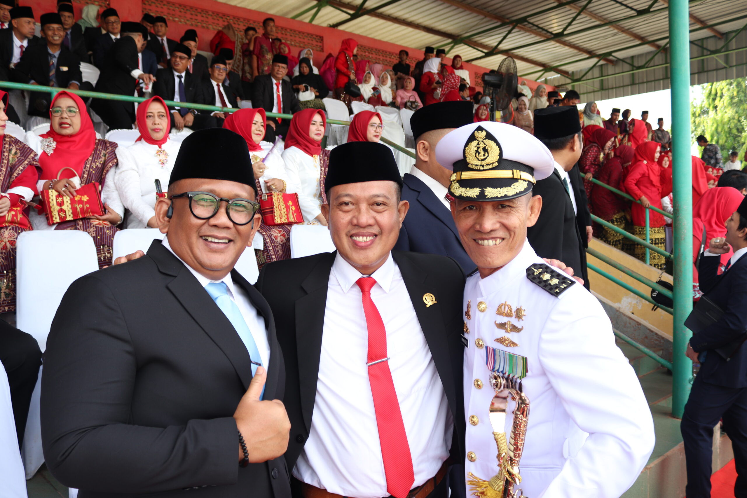 Kepala Kantor Imigrasi Kotabumi Hadiri Upacara HUT ke-80 RI di Stadion Sukung
