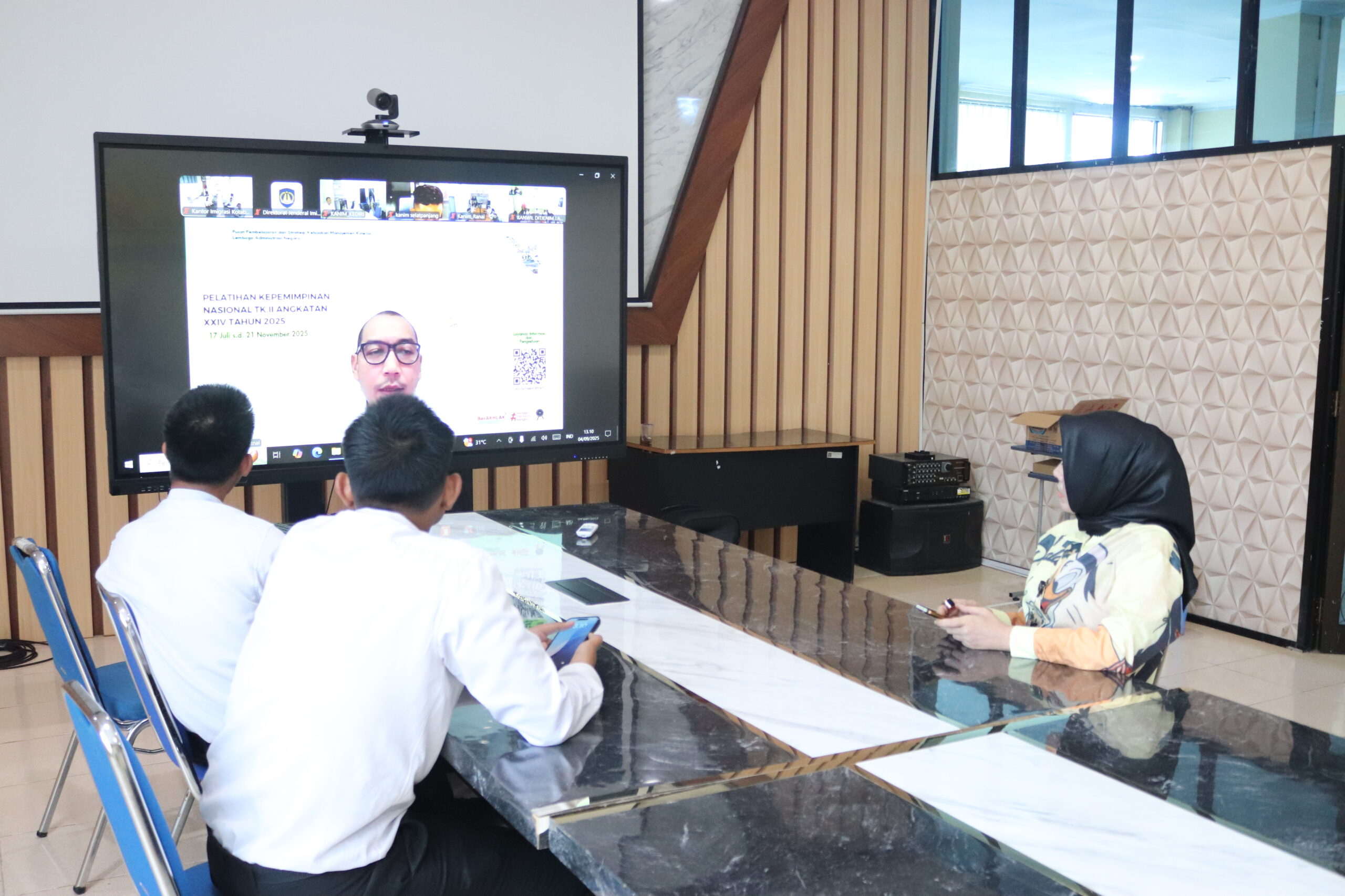 Imigrasi Kotabumi Ikuti Sosialisasi Pencegahan Benturan Kepentingan secara Daring