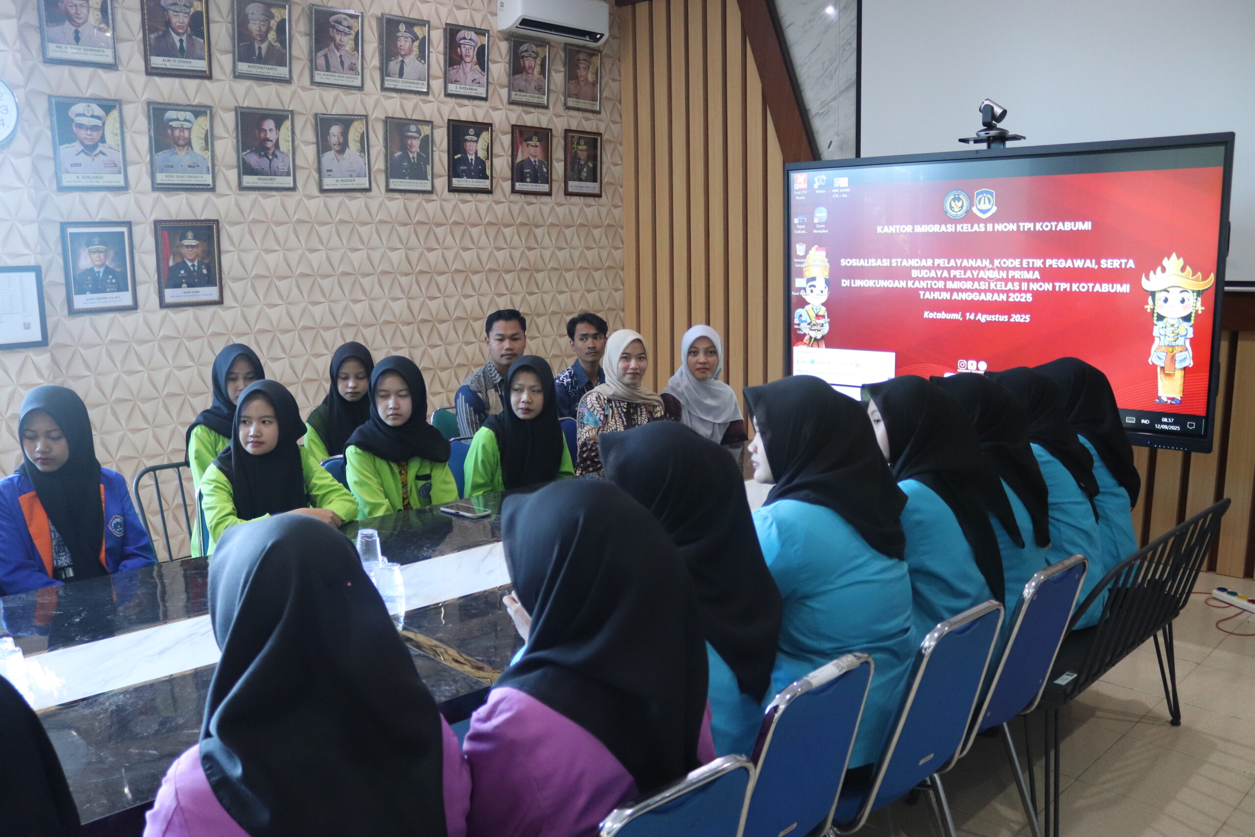 Kanim Kotabumi Gelar Rapat Bersama Peserta Magang