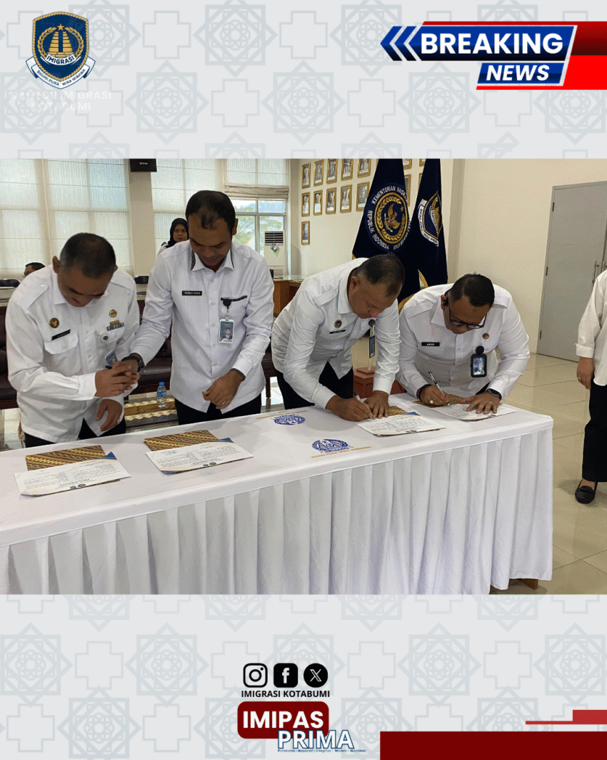 Tingkatkan Pengawasan, Imigrasi Kotabumi Gelar Operasi Gabungan di Tulang Bawang Barat