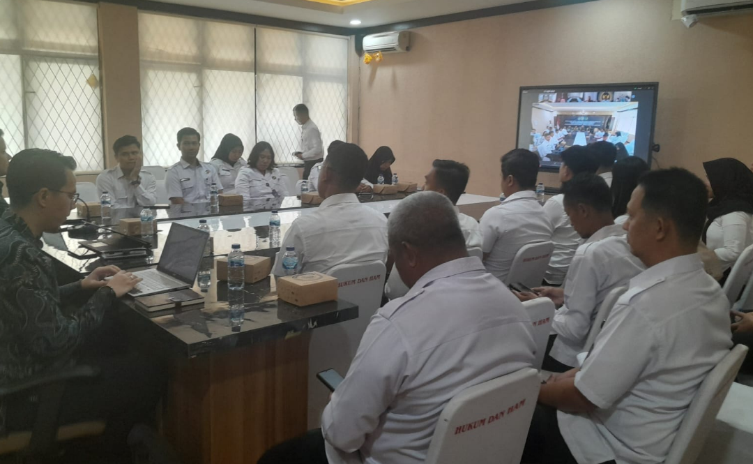 Perkuat Komitmen Zona Integritas, Imigrasi Kotabumi Ikuti Sosialisasi Survei SPAK-SPKP