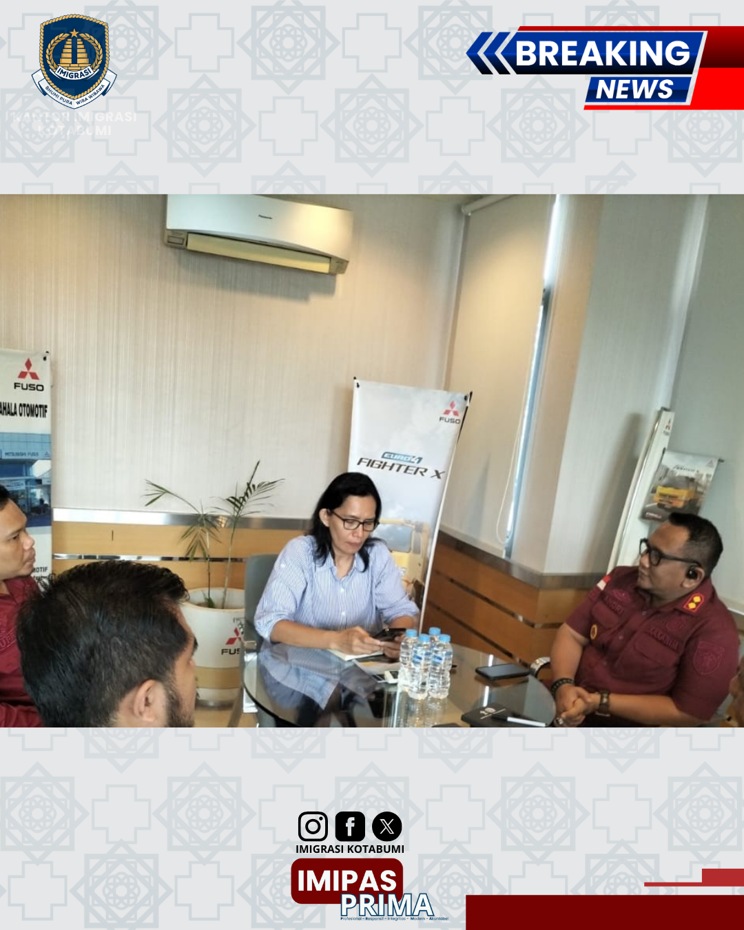 Tingkatkan Mobilitas, Imigrasi Kotabumi Koordinasikan Pengadaan Sarana dan Prasarana Baru