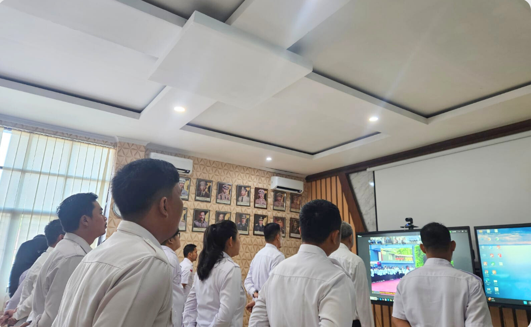 Perkuat Integritas dan Loyalitas, Imigrasi Kotabumi Ikuti Apel Bersama Virtual