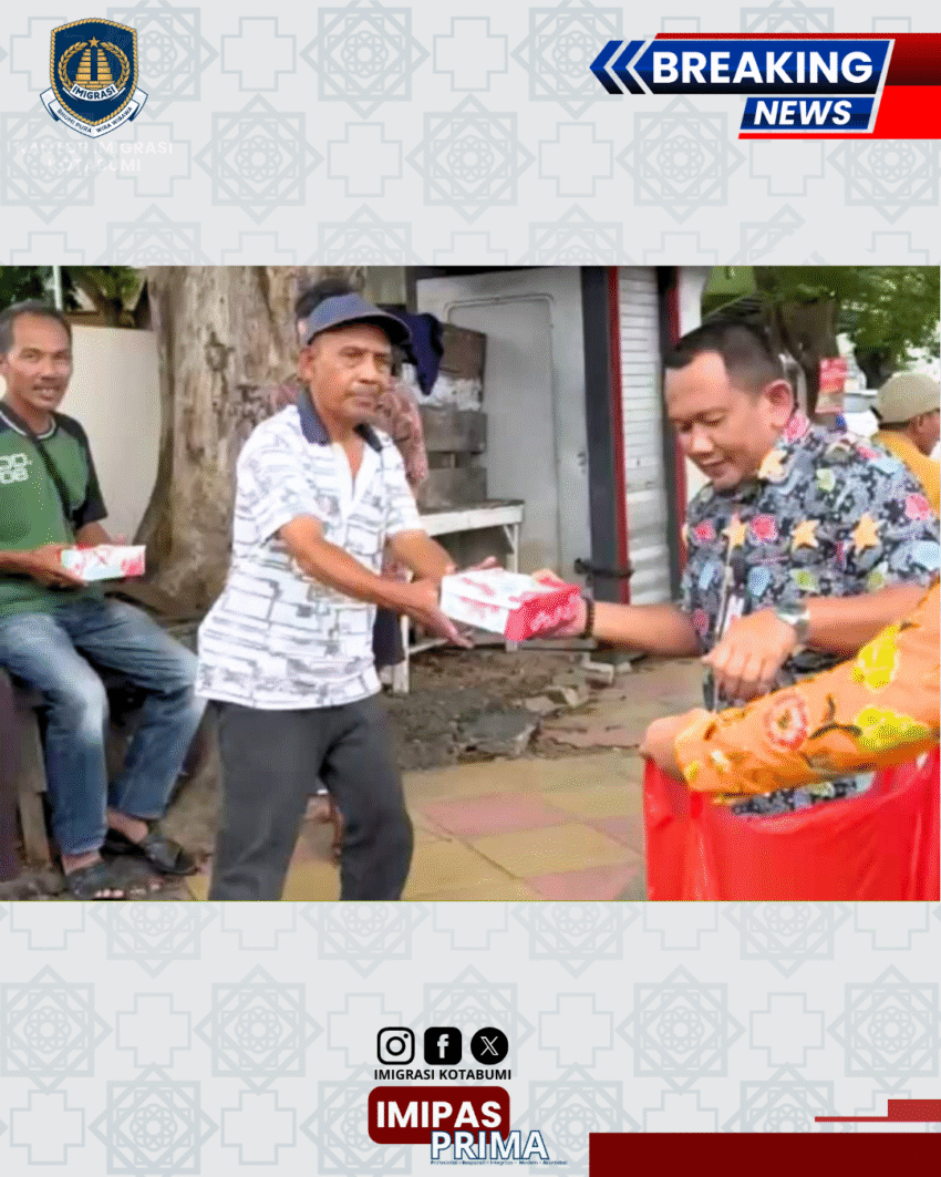 Senyum Warga, Semangat Kami: Jumat Berbagi Ala Imigrasi Kotabumi