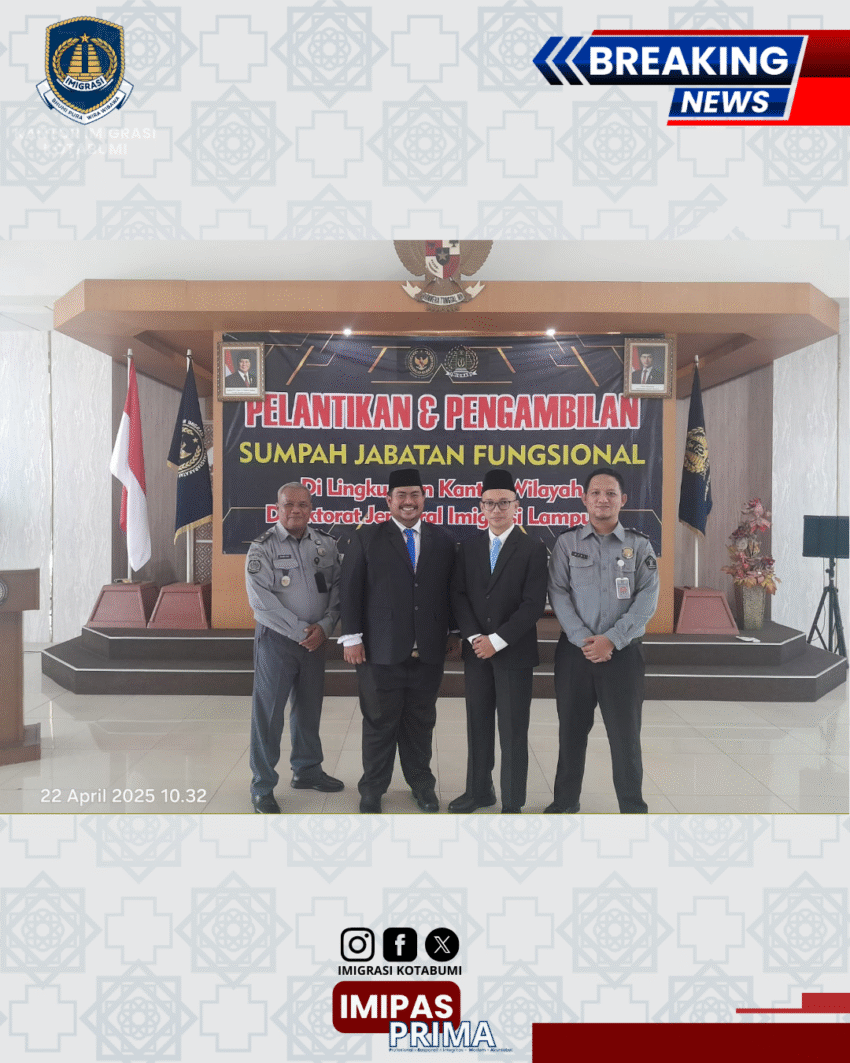 Perkuat Anggaran dan Disiplin Pegawai, Imigrasi Kotabumi Kejar Predikat WBK