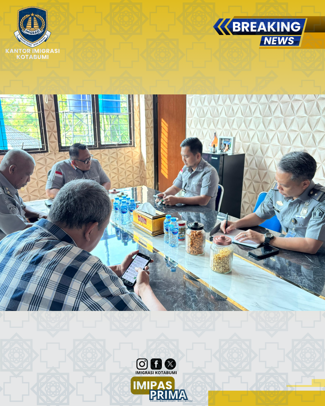 Kanim Kotabumi Gelar Rapat Struktural Bahas Penghijauan dan Persiapan WBK