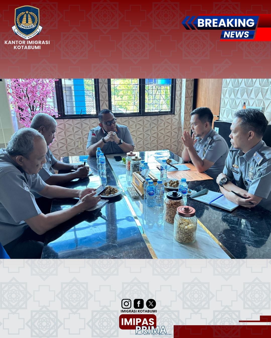 Imigrasi Kotabumi Siapkan Strategi Peningkatan Pelayanan Publik Menuju WBK