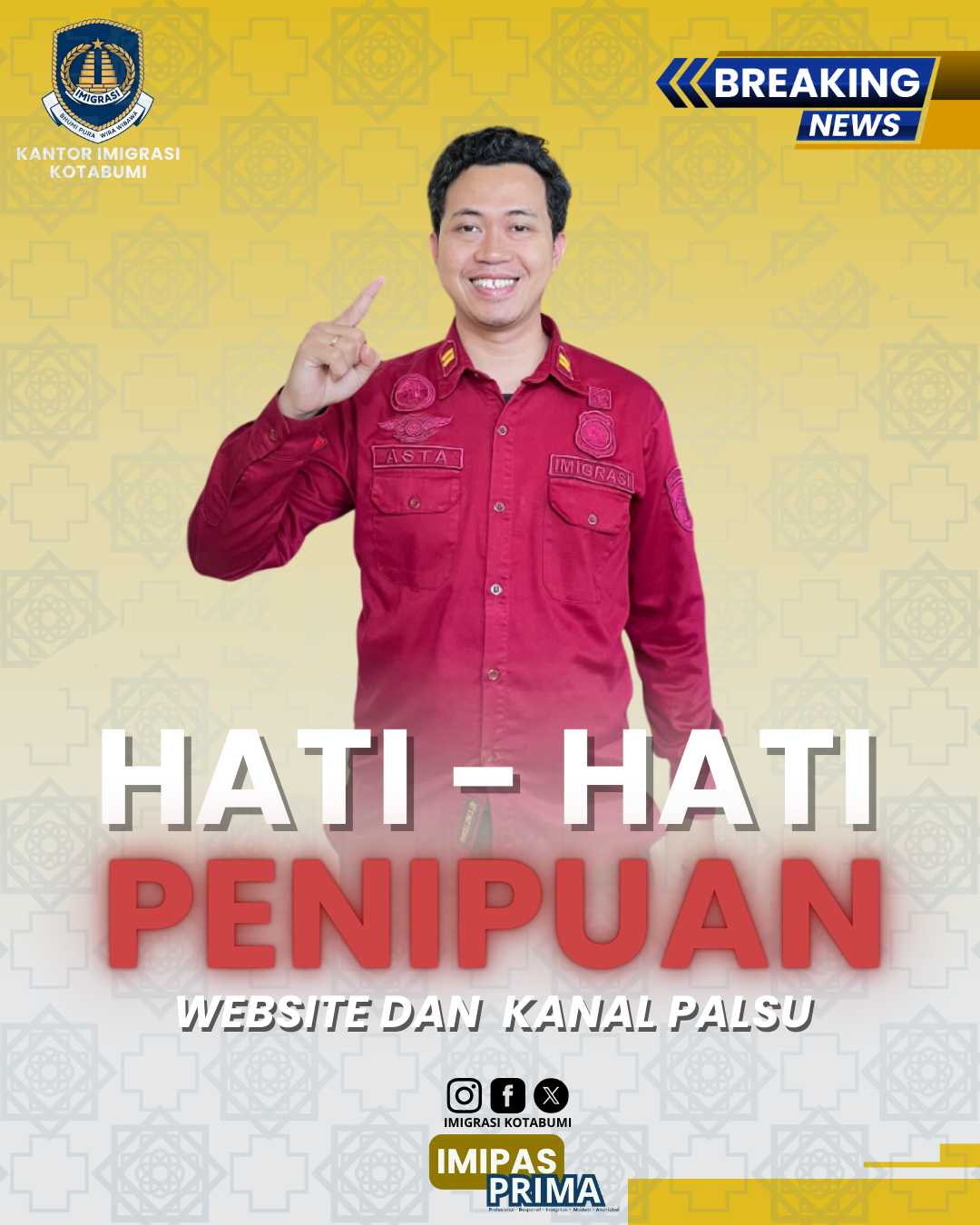 Hati-Hati Website Palsu yang Mengatasnamakan Imigrasi Mesuji