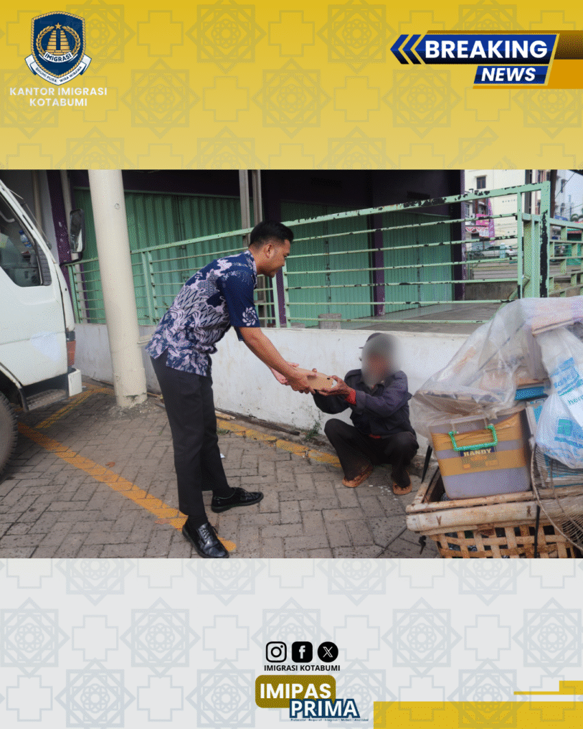 Wujudkan Pelayanan Humanis, Imigrasi Kotabumi Perkokoh Solidaritas Sosial melalui Jumat Berkah
