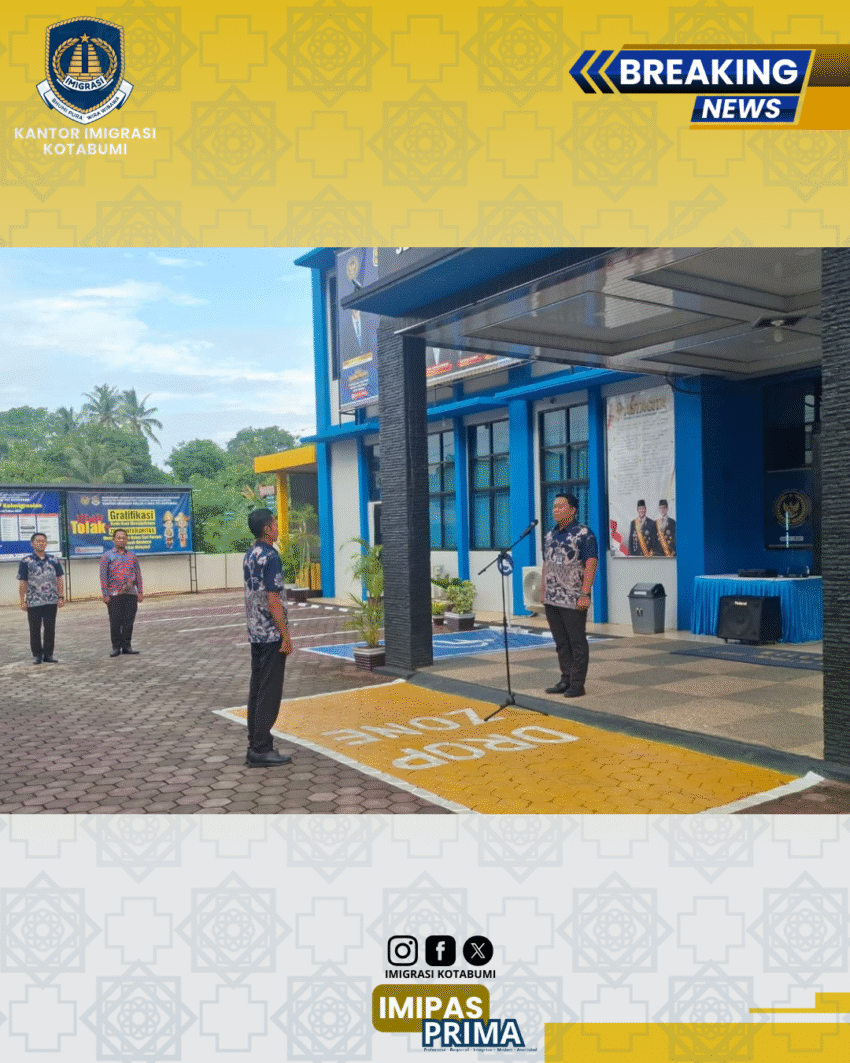 Tingkatkan Kualitas Layanan, Imigrasi Kotabumi Rutinkan Apel Sore untuk Evaluasi dan Penguatan Komitmen