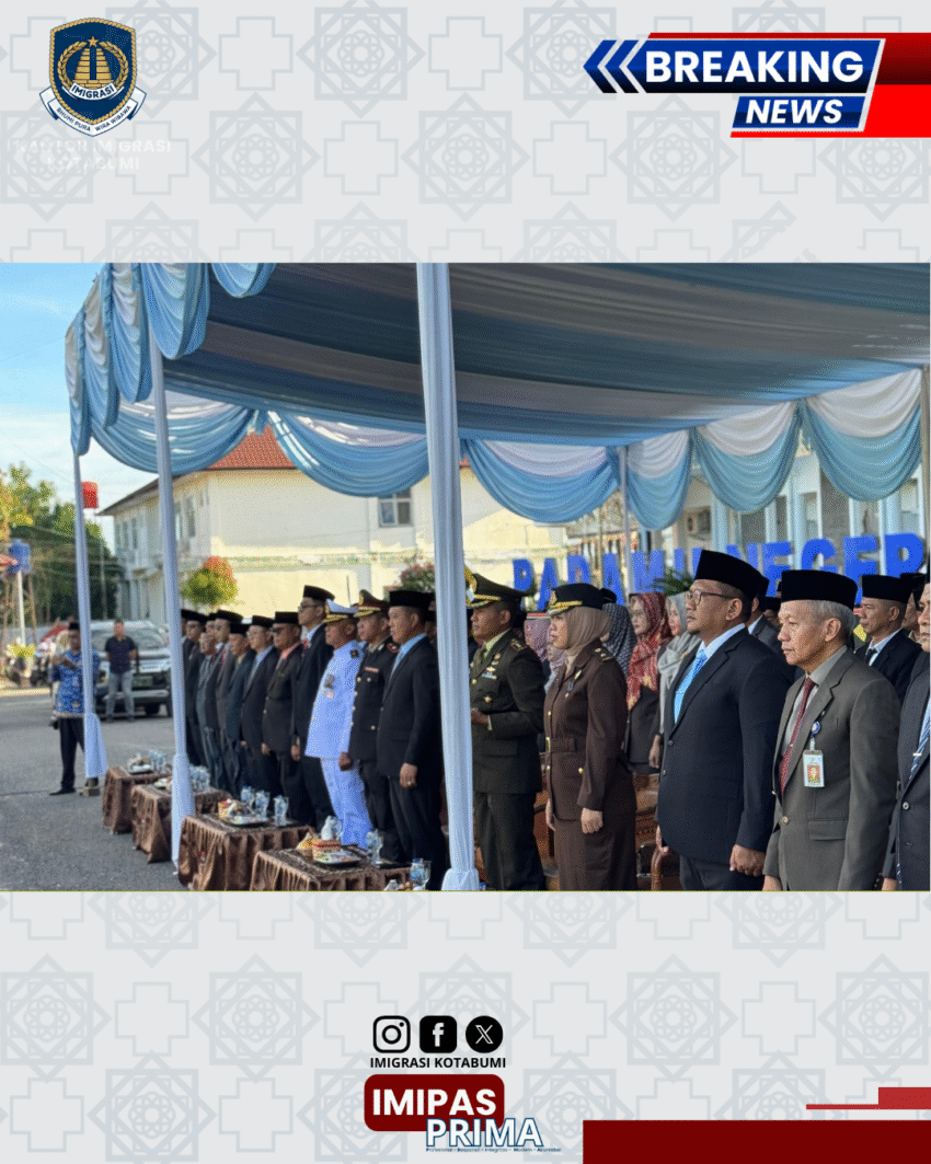 Wujudkan Semangat Persatuan: Kepala Imigrasi Kotabumi Hadiri Upacara Harkitnas ke-117 di Pemkab Lampung Utara