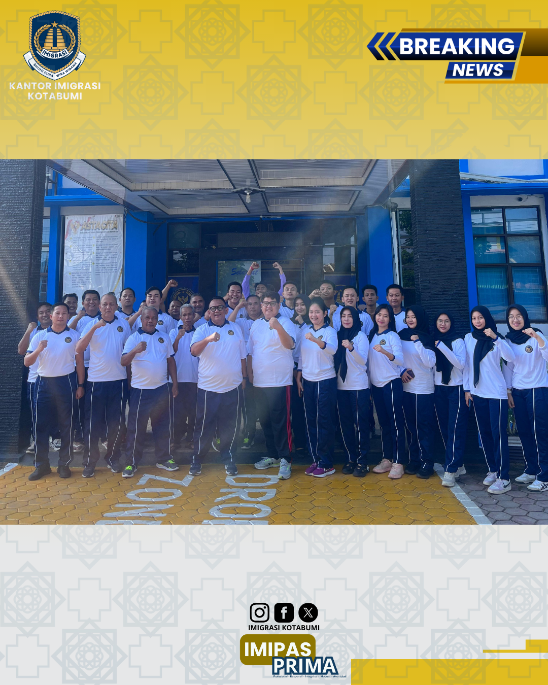 Semangat Gotong Royong di Kanim Kotabumi, Wujudkan Lingkungan Kerja Bersih dan Nyaman