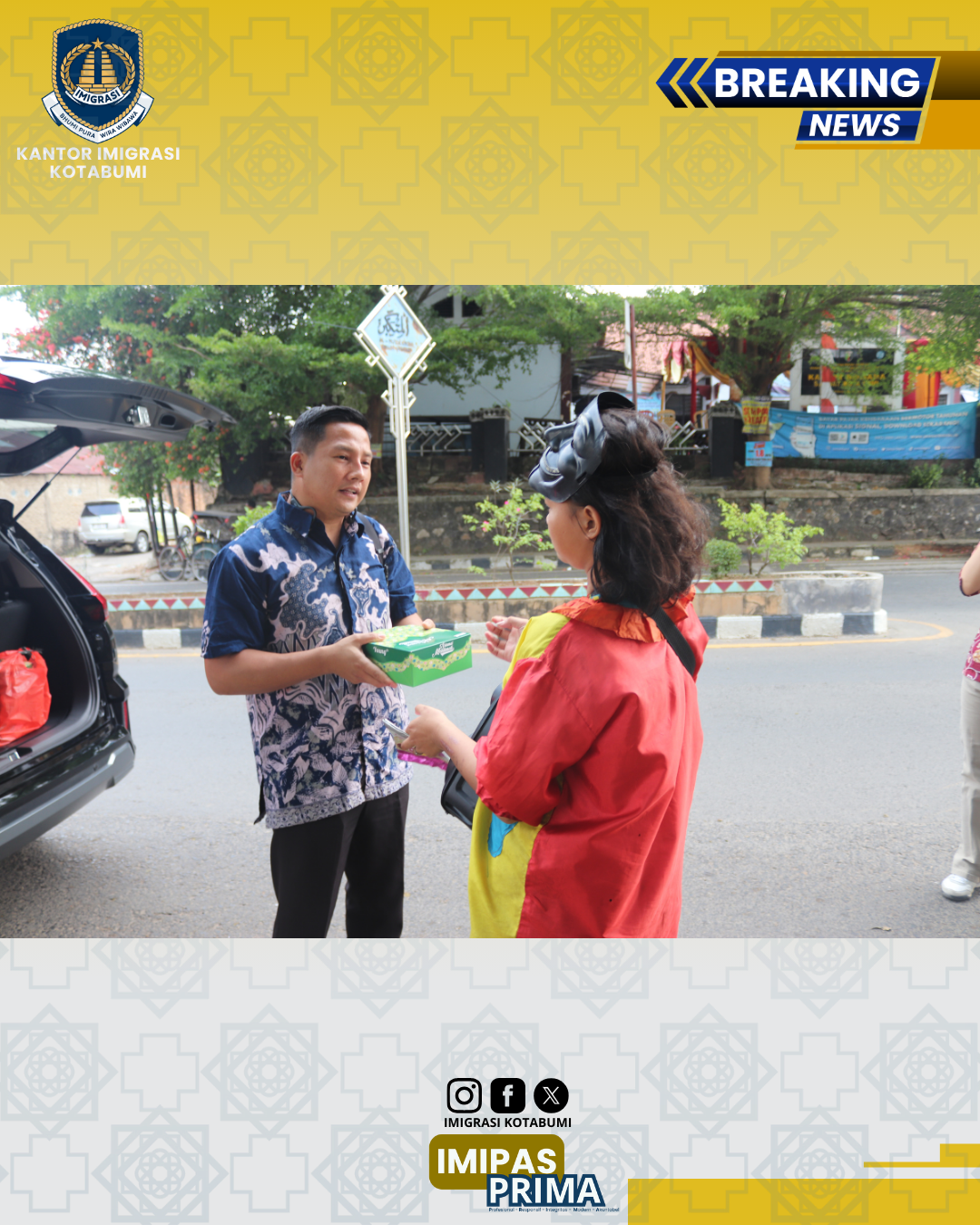 Berbagi Kebahagiaan Bersama di Jumat Berkah Imigrasi Kotabumi