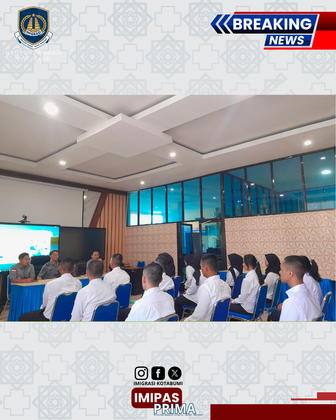 Imigrasi Kotabumi Berikan Arahan kepada CPNS Tahun 2025