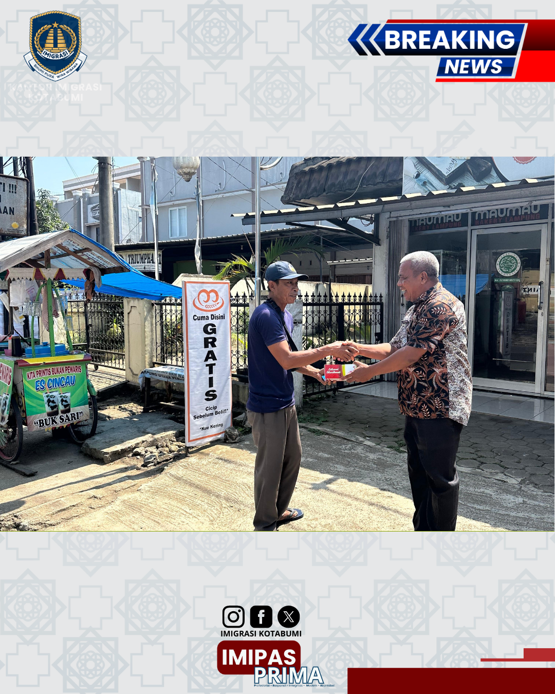 Memperkuat Solidaritas: Imigrasi Kotabumi Rutin Laksanakan "Jumat Berkah"