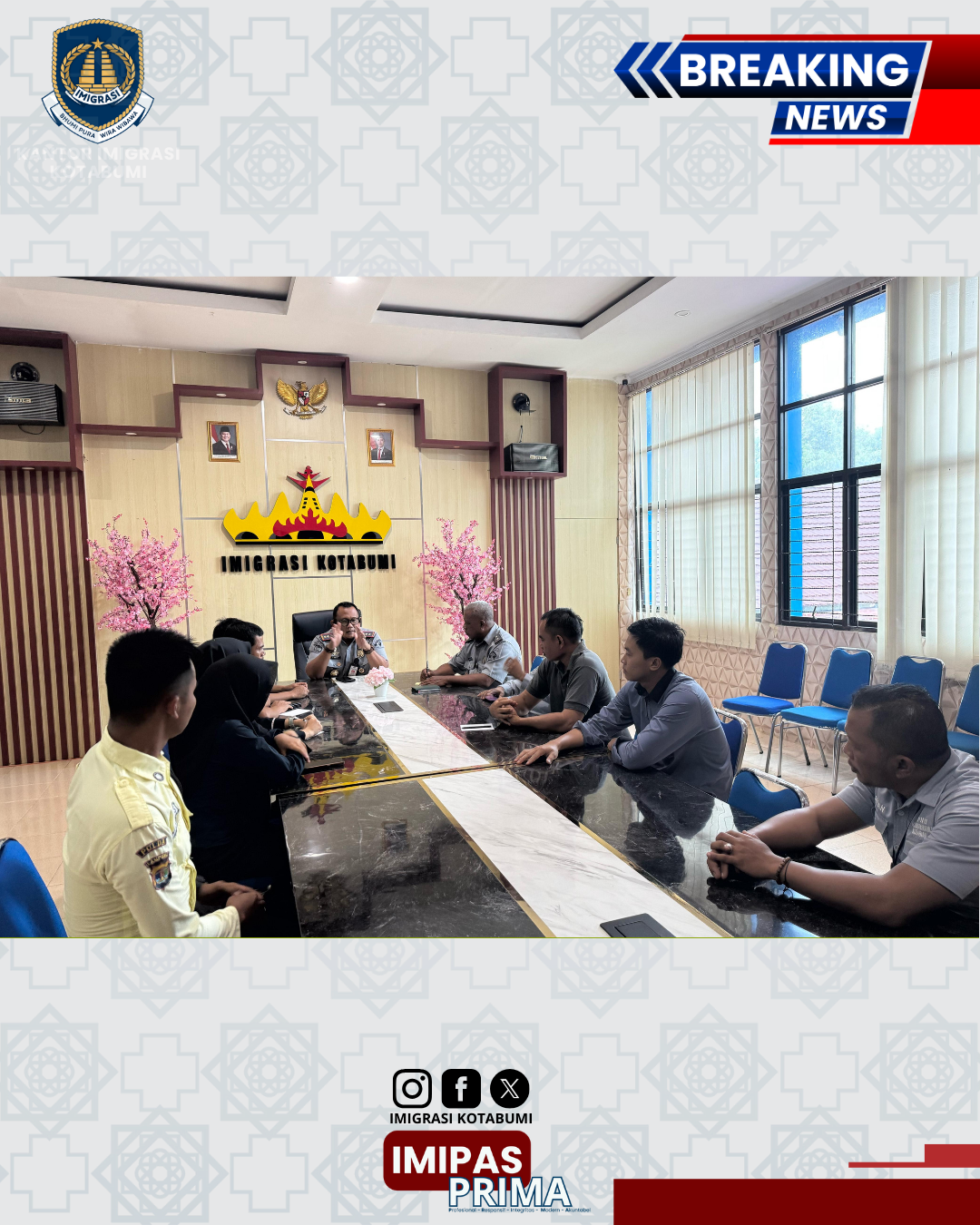 Kepala Imigrasi Kotabumi Gelar Dialog dengan PPNPN: Perkuat Disiplin, Jaga Kebersihan, dan Rencana Penambahan Keamanan