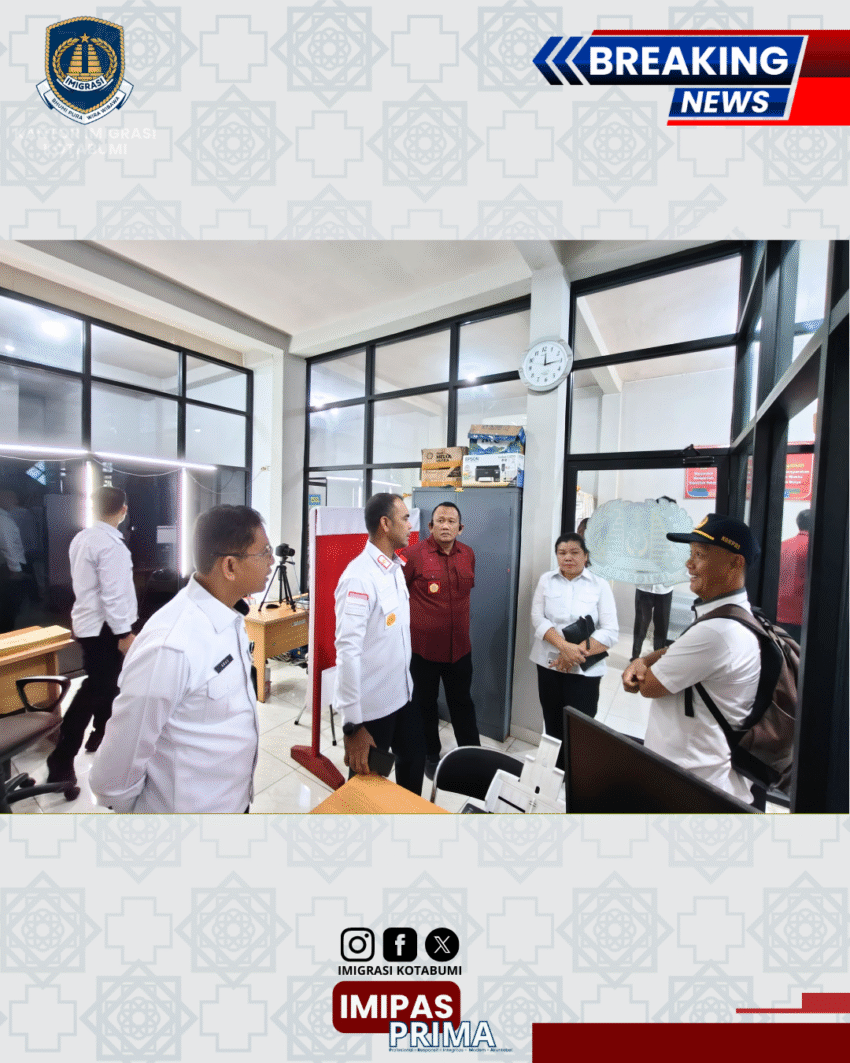 Kakanwil Ditjen Imigrasi Lampung Tinjau Langsung UKK Kotabumi di Pesisir Barat: Komitmen Peningkatan Kualitas Layanan