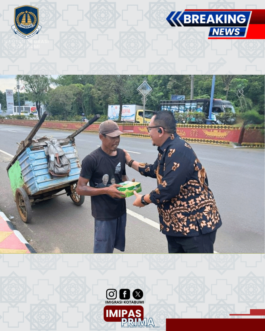 Imigrasi Kotabumi Gelar “Jumat Berkah”: Berbagi Makanan Siap Saji ke Masyarakat Lampung Utara