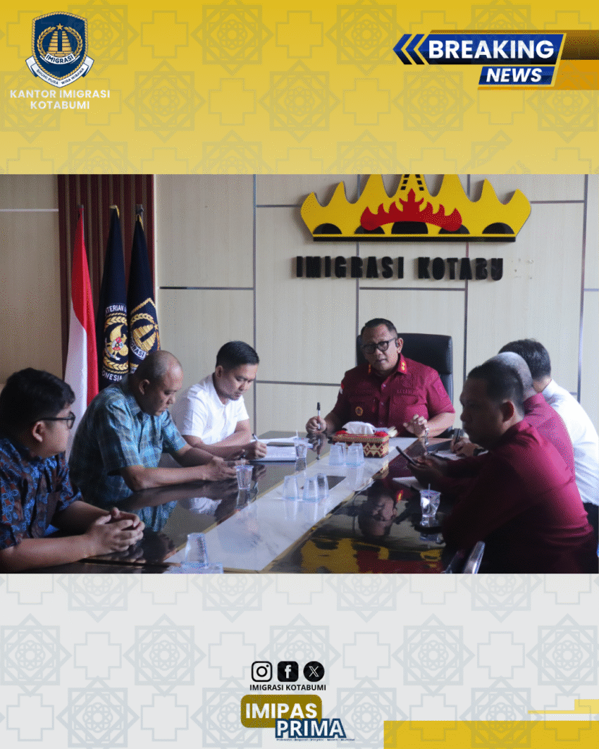 Kanim Kotabumi Beri Arahan Disiplin dan Etika Kerja kepada Peserta Magang