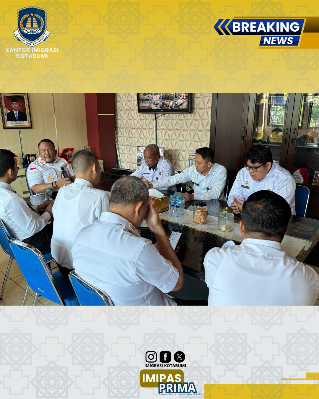 Rapat Struktural Kanim Kotabumi Bahas Evaluasi Layanan dan Percepatan Anggaran