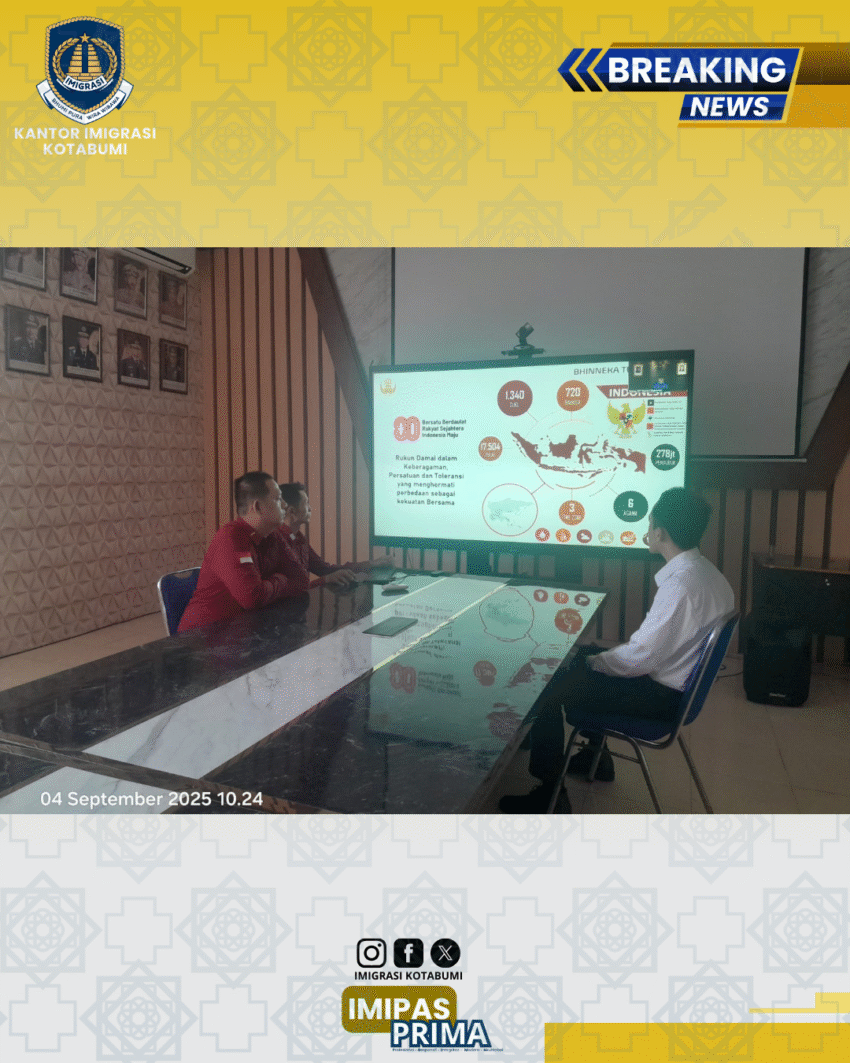 Kanim Kotabumi Ikuti Webinar Nasional KORPRI #127: Amazing ASN, Amazing Nation – Doa Bersama ASN Seluruh Indonesia