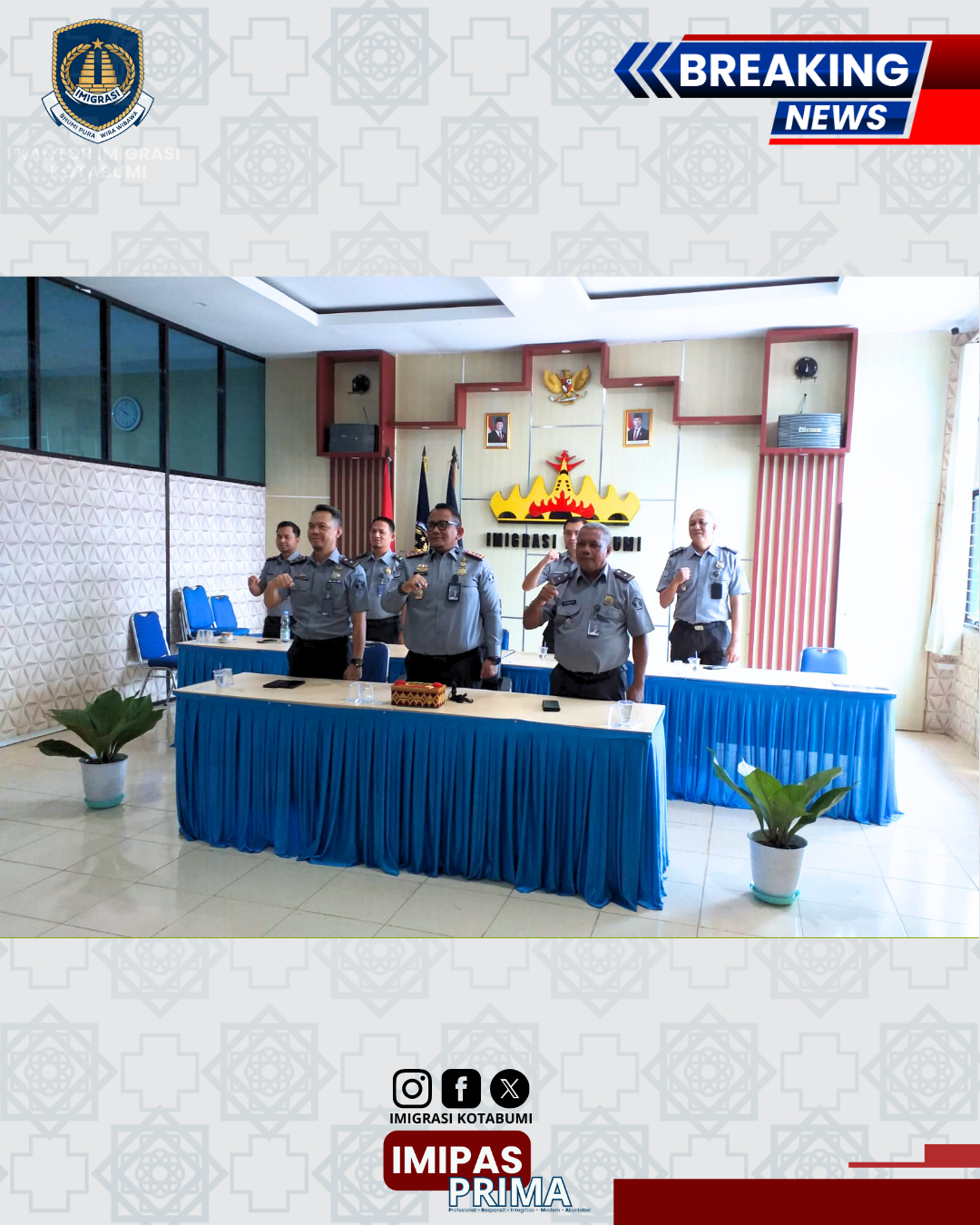 Langkah Pasti Menuju Reformasi Berkualitas: Imigrasi Kotabumi Teguhkan Komitmen dalam FGD Evaluasi WBK dan WBBM