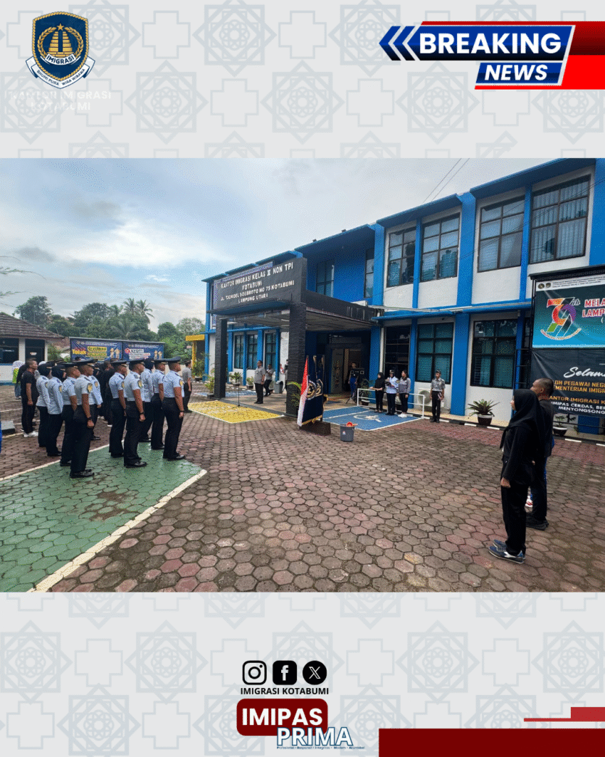 Penutupan Orientasi Peserta CPNS Tahun 2024 di Kantor Imigrasi Kotabumi
