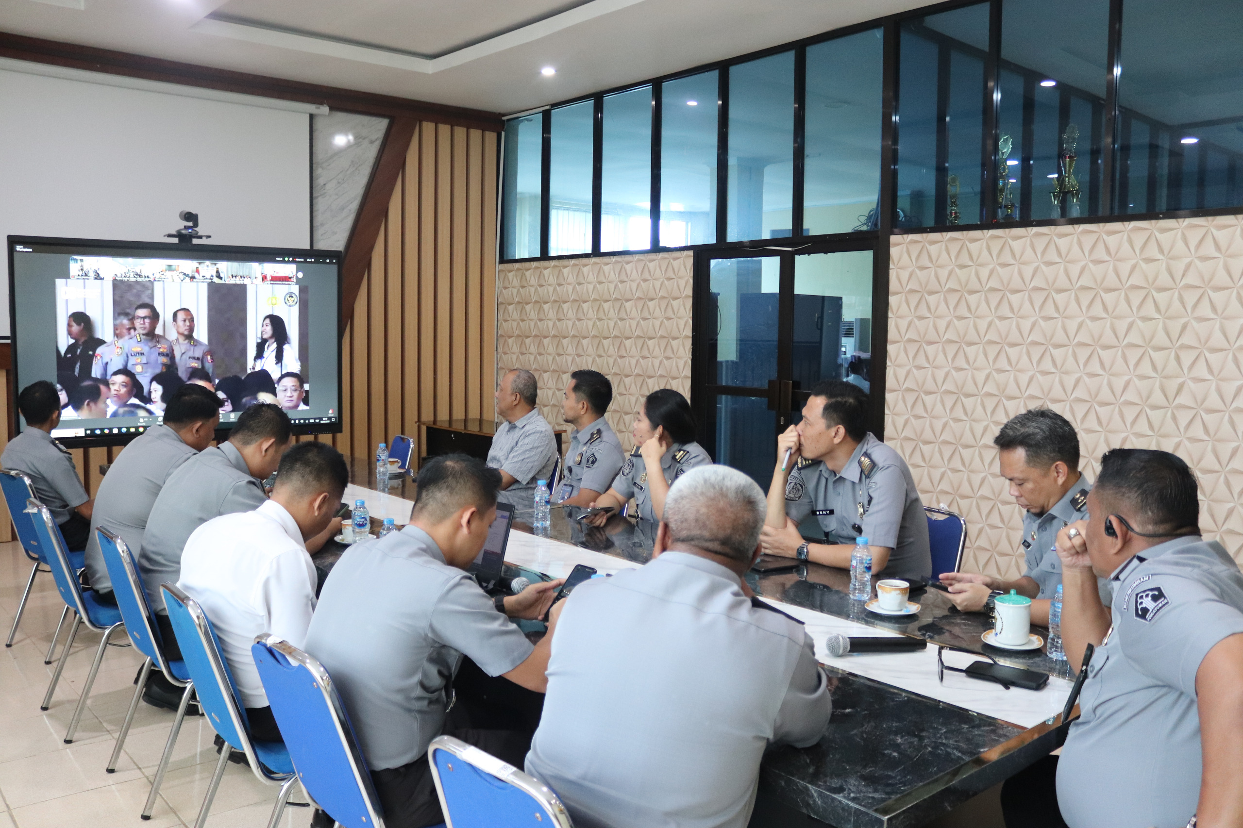 Kantor Imigrasi Kotabumi Ikuti Pembukaan Rakor Dukungan Manajemen Kemenimipas via Zoom
