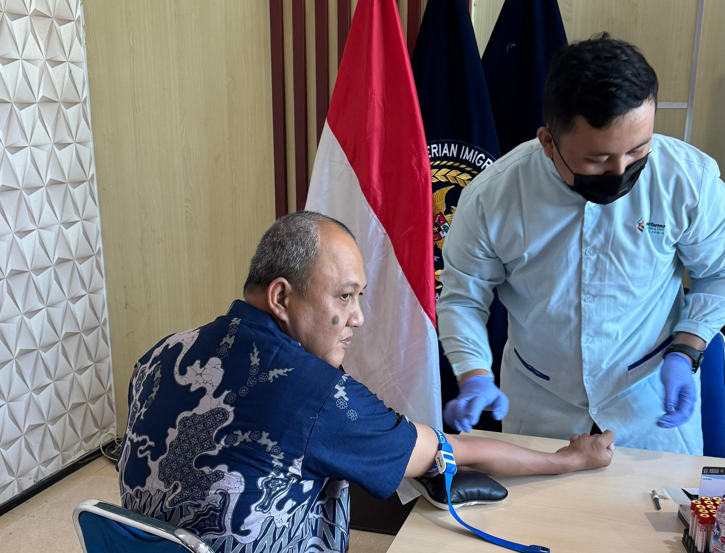 Peduli Kesehatan Pegawai, Imigrasi Kotabumi Gelar Medical Check Up