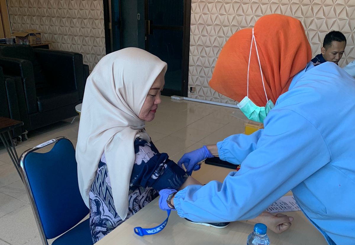Peduli Kesehatan Pegawai, Imigrasi Kotabumi Gelar Medical Check Up