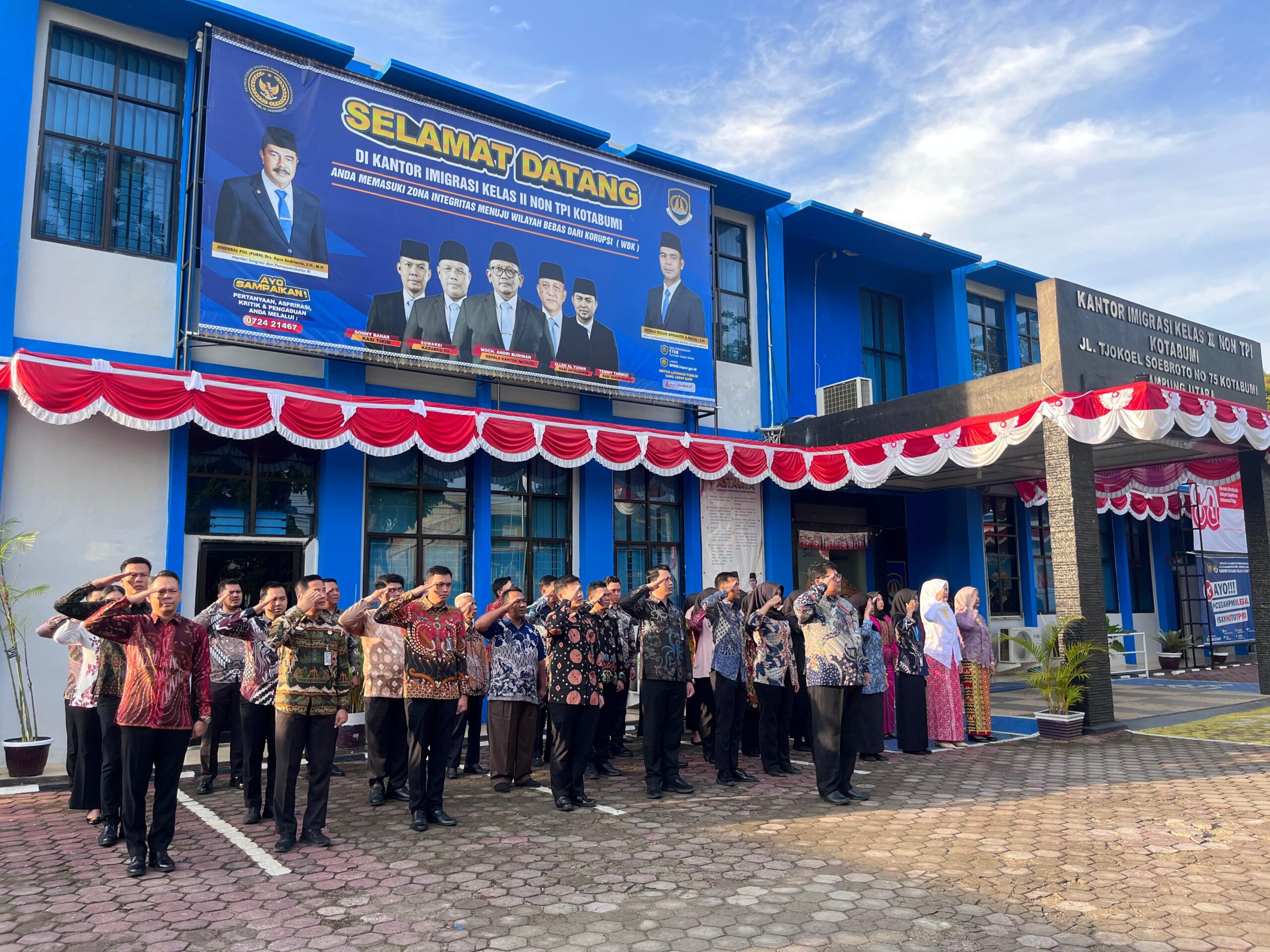 Peringatan HUT ke-80 RI: Imigrasi Kotabumi Gelar Upacara dengan Tema “Bersatu Berdaulat, Rakyat Sejahtera, Indonesia Maju”